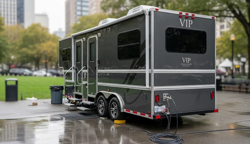 Vip Restroom Trailers services in Utica.