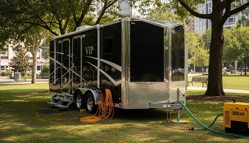 Vip Restroom Trailers services in York.