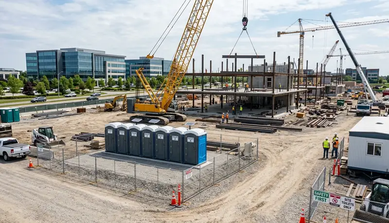 construction site sanitation: why porta potty rentals improve productivity in USA in USA
