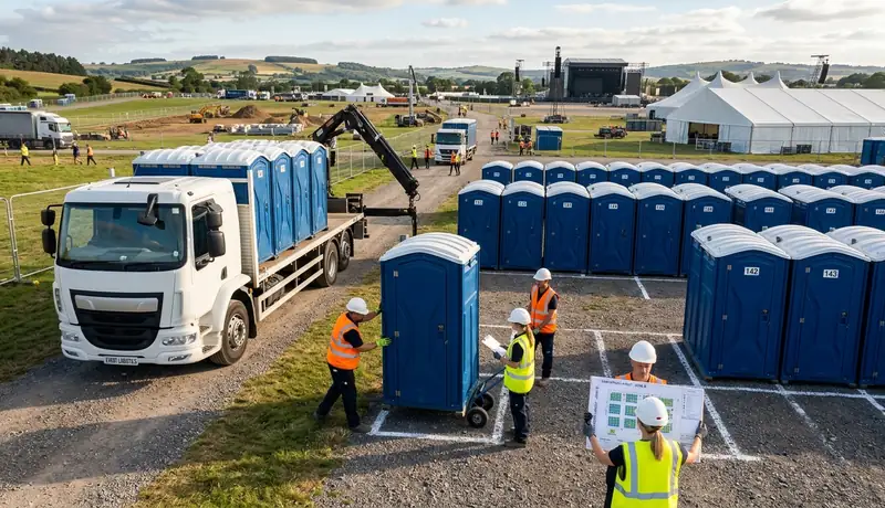 what size porta potty rental do you need for your project? in USA in USA