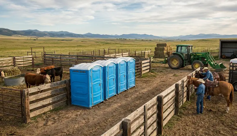 county fair porta potty rental installation in USA in USA