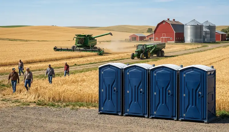 farm and ranch portable toilet rental project in USA in USA